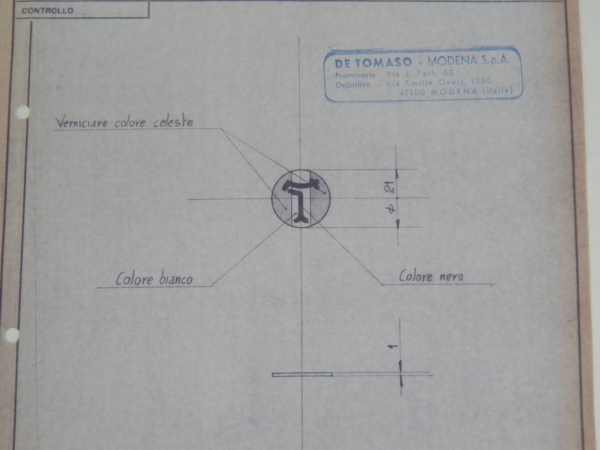 DeTomaso Pantera Gear Knob Blueprint