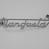 DeTomaso Mangusta Rear Script Badge Emblem
