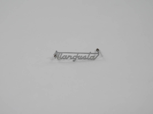 DeTomaso Mangusta Rear Script Badge Emblem