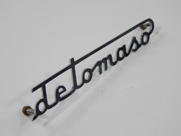 DeTomaso Rear Script Badge Emblem