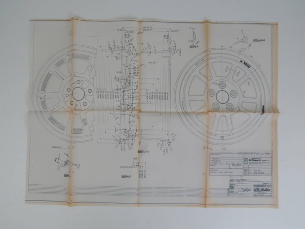 DeTomaso Pantera Wheel Blueprint