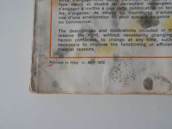 Ferrari 246 Dino Owner’s Manual