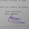 Enzo Ferrari Signed Greeting Card Postcard