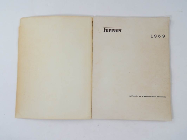 Ferrari 1959 Yearbook Annuario