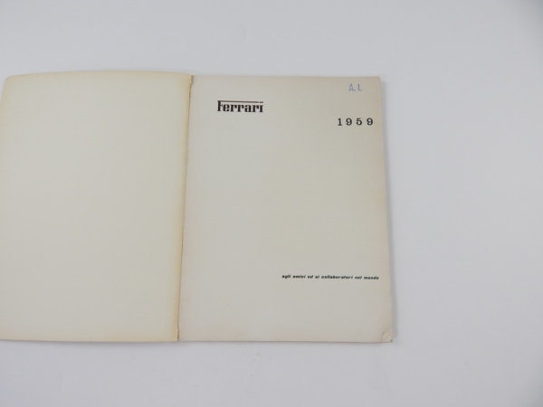 Ferrari 1959 Yearbook Annuario