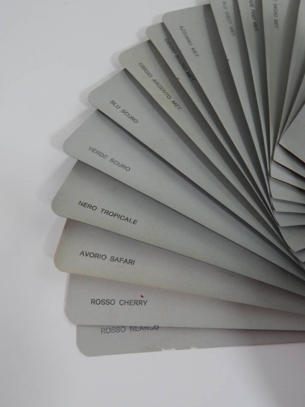 Ferrari 1970s Paint Sample Swatch