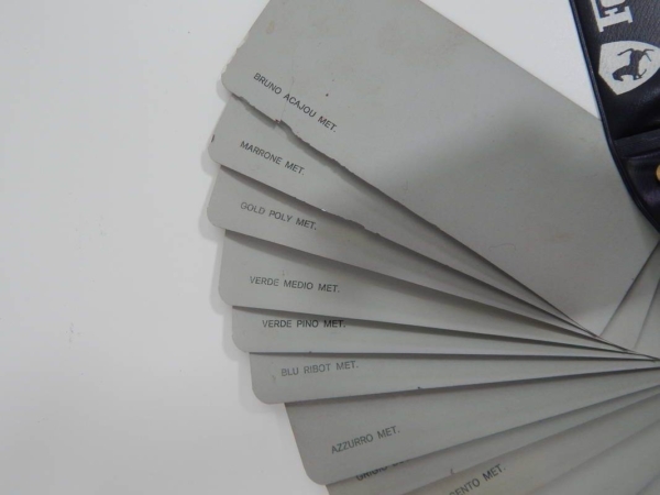 Ferrari 1970s Paint Sample Swatch