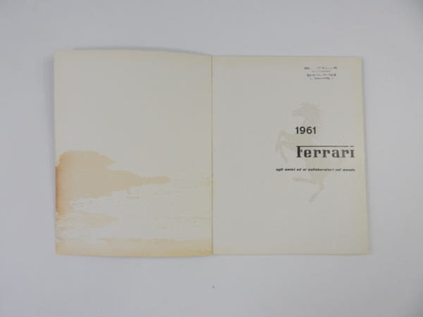 Ferrari 1961 Yearbook Annuario