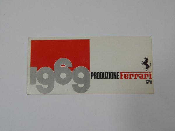 Ferrari 1969 Produzione Sales Brochure 365 330 Daytona Dino