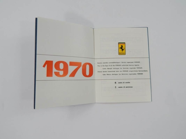 Ferrari 1970 Dealer Directory