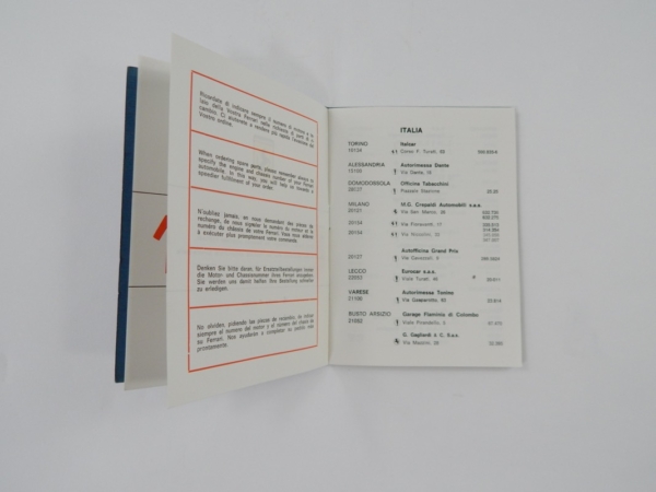 Ferrari 1970 Dealer Directory