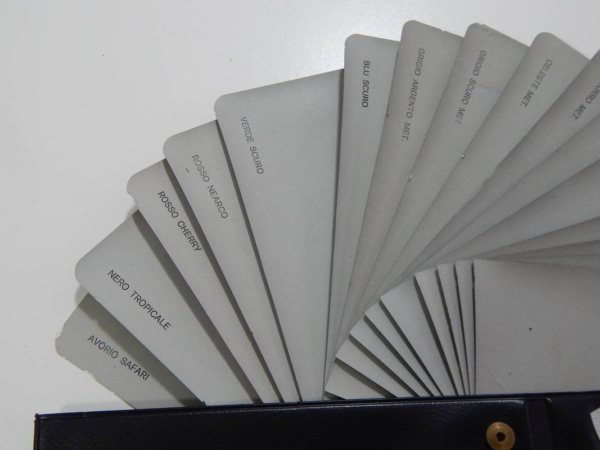 Ferrari 1970s Paint Sample Swatch