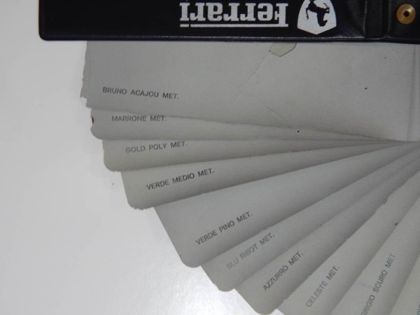 Ferrari 1970s Paint Sample Swatch
