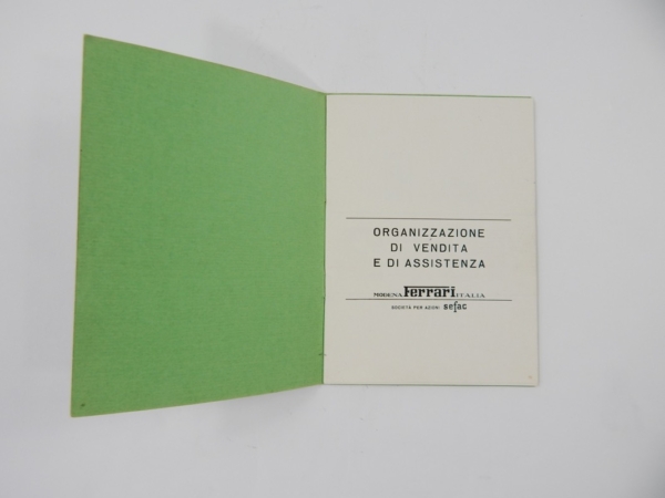 Ferrari 1972 Dealer Directory