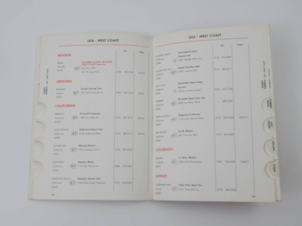 Ferrari 1975 Dealer Directory “Servizi Vendita E Assistenza” 365 308