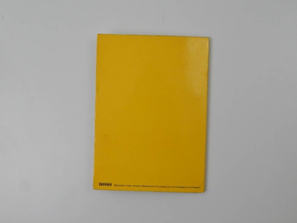 Ferrari 1976 Dealer Directory “Servizi Vendita E Assistenza” 365 308 512