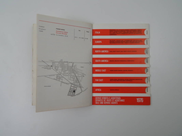 Ferrari 1976 Dealer Directory “Servizi Vendita E Assistenza” 365 308 512