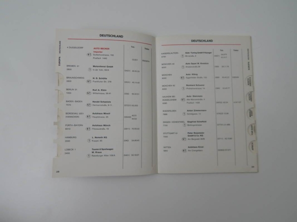 Ferrari 1976 Dealer Directory “Servizi Vendita E Assistenza” 365 308 512