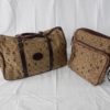 Ferrari Cavallino Print Luggage Set 1970s 1980s