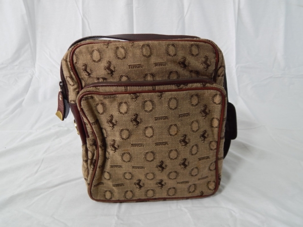 Ferrari Cavallino Print Luggage Set 1970s 1980s