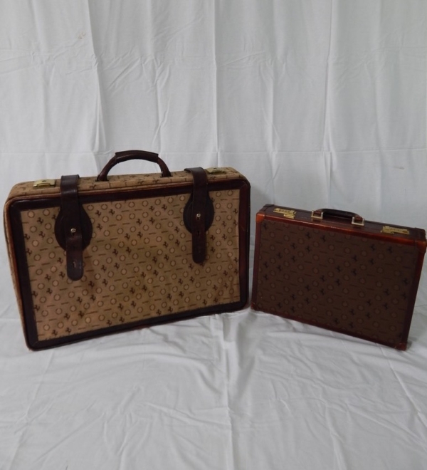 Ferrari Cavallino Print Luggage Set 1970s 1980s