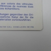 Ferrari 1980s Glasurit Paint Sample Swatch