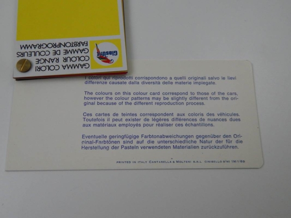 Ferrari 1980s Glasurit Paint Sample Swatch