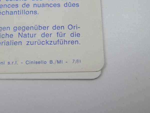 Ferrari 1980s Glasurit Paint Sample Swatch