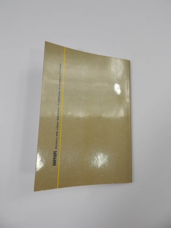 Ferrari 1981 Dealer Directory “Servizi Vendita E Assistenza” 208 308 400 Mondial