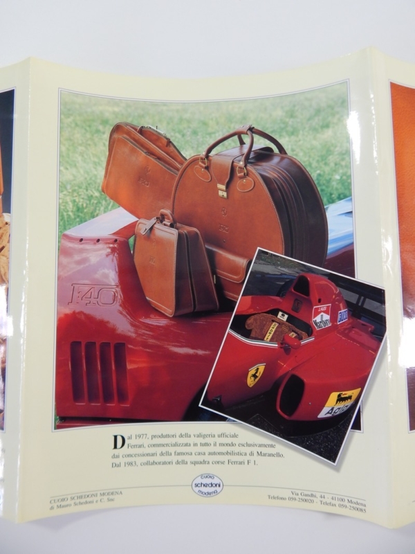 Original Ferrari Schedoni Luggage Sales Brochure Pamphlet 308 328 Dino Daytona