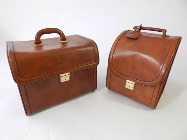 Ferrari 208 Turbo Complete 3 Piece Schedoni Leather Luggage Set