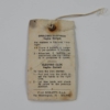 Ferrari 246 Dino 308 Veglia Borletti Clock Tag Instructions