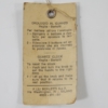 Ferrari 246 Dino 308 Veglia Borletti Clock Tag Instructions