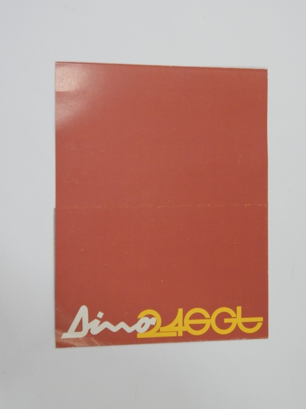 Ferrari 246 Dino GT Sales Brochure