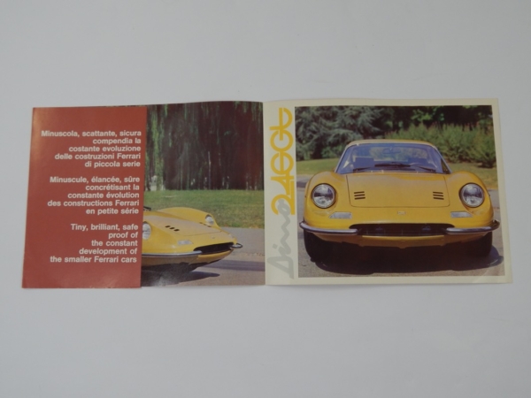 Ferrari 246 Dino GT Sales Brochure