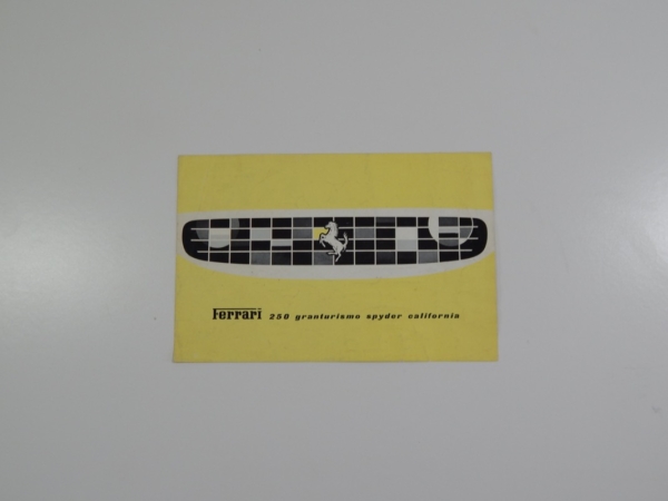 Ferrari 250 California Spyder Sales Brochure