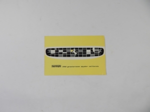 Ferrari 250 California Spyder Sales Brochure French