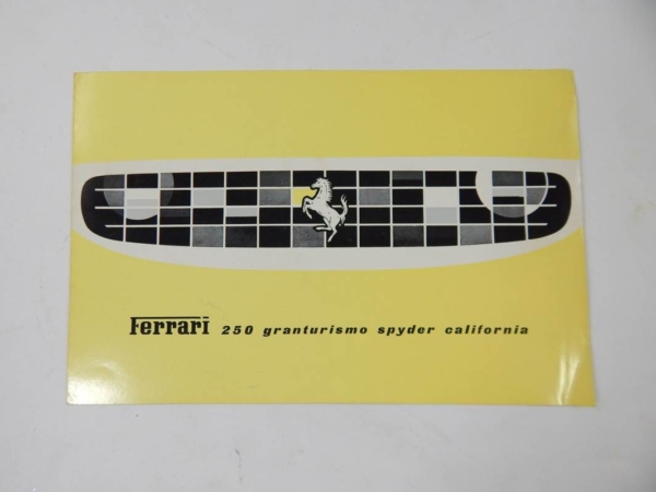Ferrari 250 California Spyder Sales Brochure French