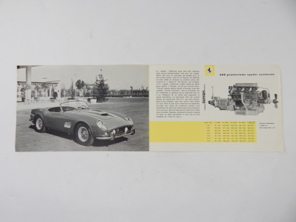 Ferrari 250 California Spyder Sales Brochure French