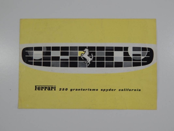 Ferrari 250 California Spyder Sales Brochure