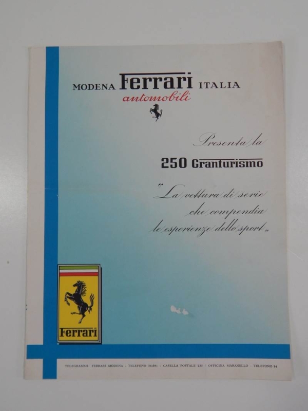 Ferrari 250 Granturismo Sales Brochure