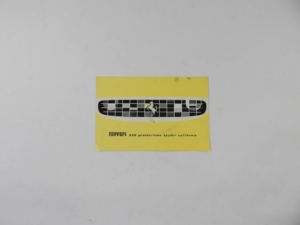 Ferrari 250 California Spyder Sales Brochure Italian
