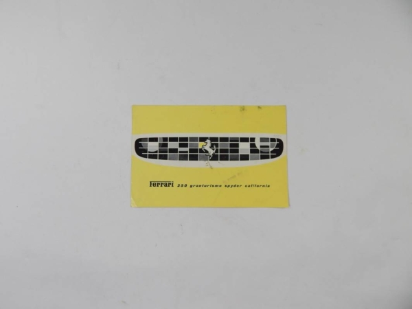 Ferrari 250 California Spyder Sales Brochure Italian