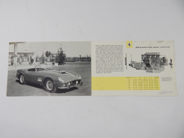 Ferrari 250 California Spyder Sales Brochure Italian