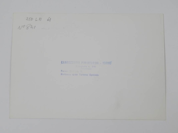 Ferrari 250 GT Berlinetta Speciale Press Photograph