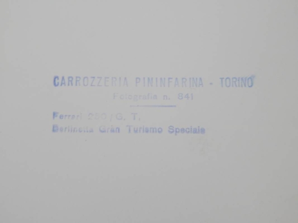 Ferrari 250 GT Berlinetta Speciale Press Photograph