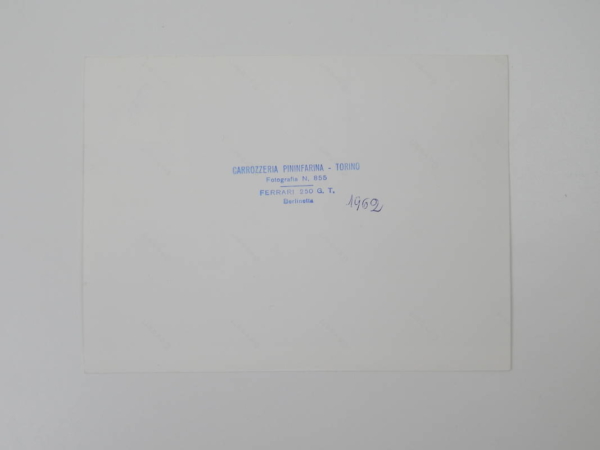 Ferrari 250 GT Berlinetta “Lusso” Press Photograph