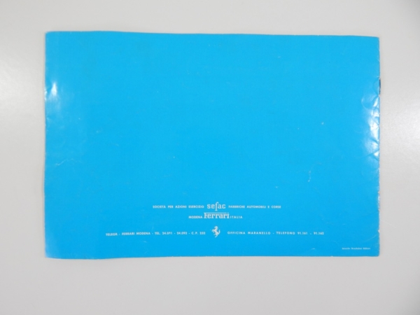 Ferrari 250 GTE Sales Brochure