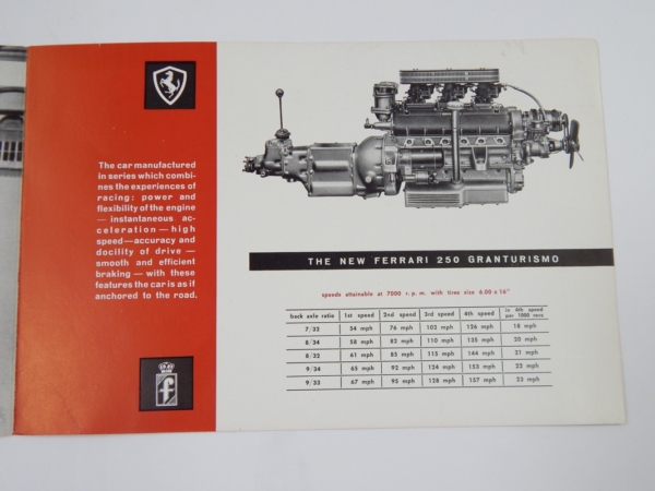 Ferrari 250 PF Coupé Sales Brochure