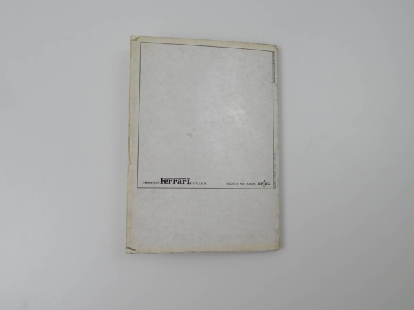 Ferrari 275 GTB GTS Owner’s Manual